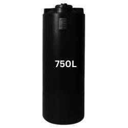 Tanque negro para agua potable 750 litros